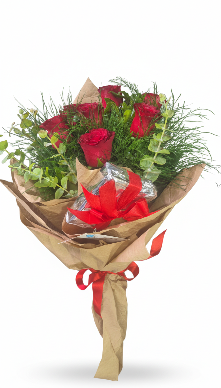 Tutkunun Simgesi: Kırmızı Gül Buketi - Naturel Çiçekçilik