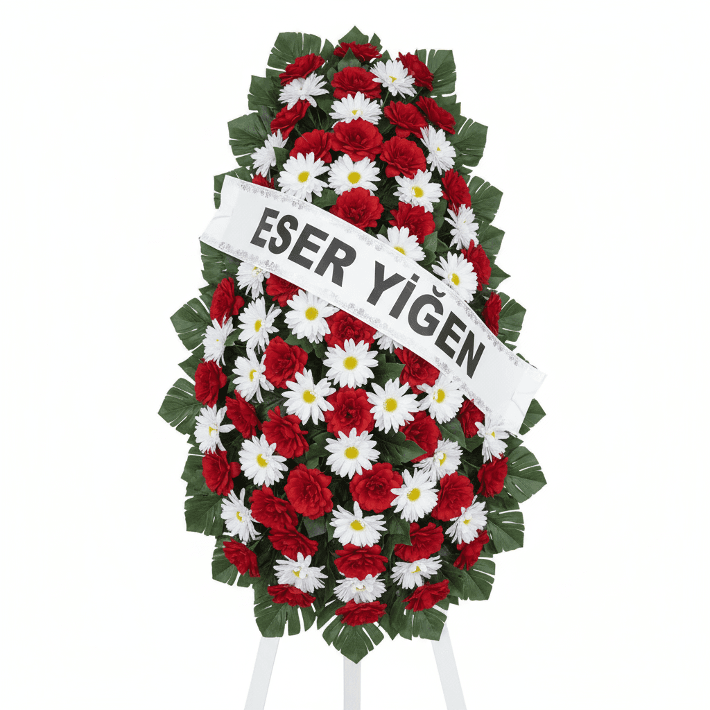 Kırmızı Beyaz Tören Çelengi