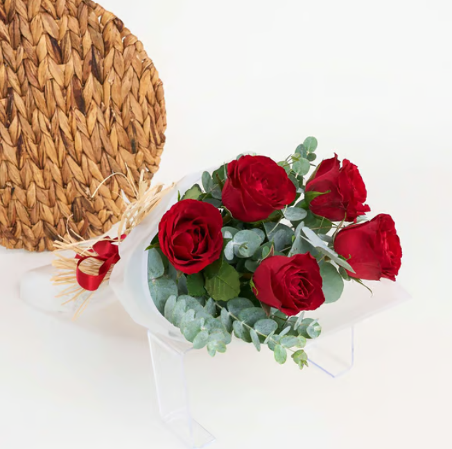 5'li Kırmızı Gül Buketi - Naturel Çiçekçilik